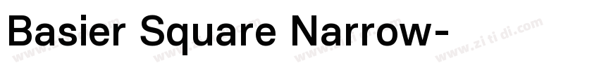 Basier Square Narrow字体转换